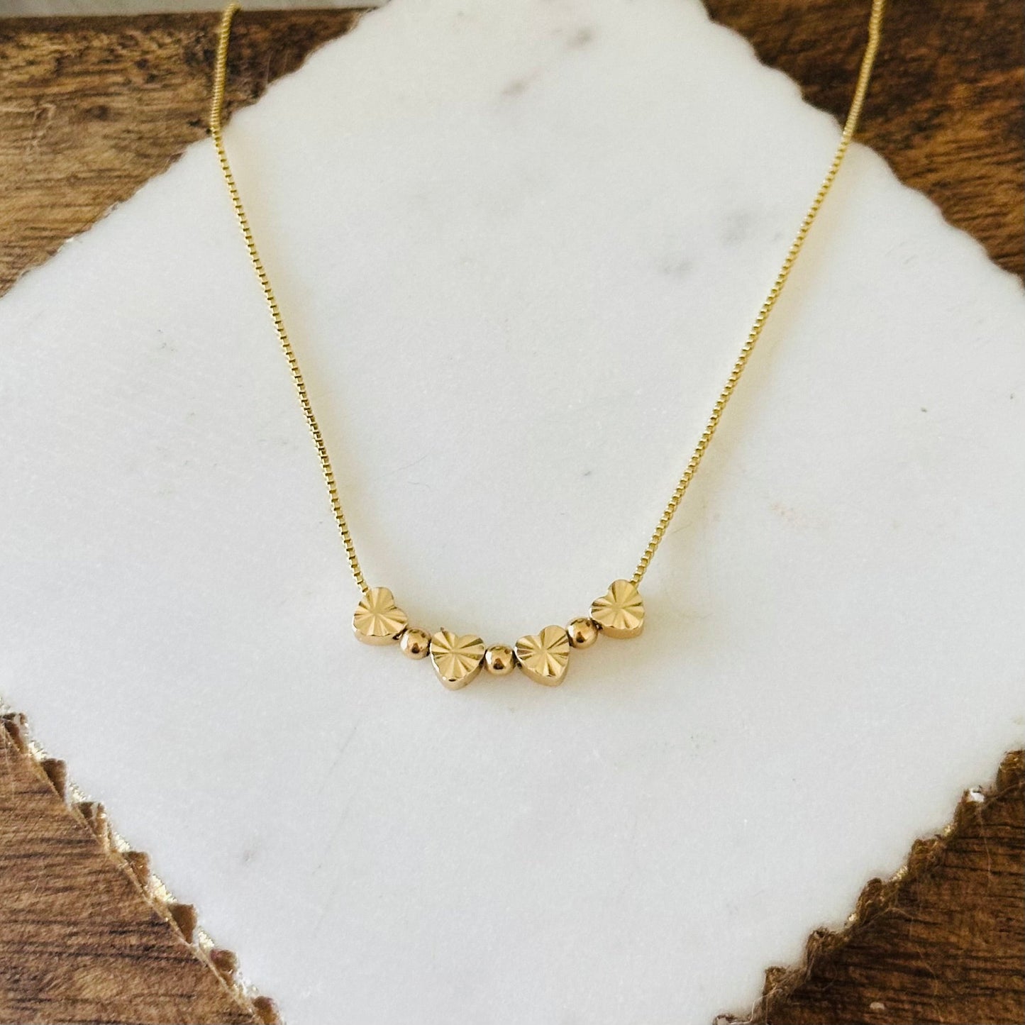 Bella Mini Heart Charms Necklace