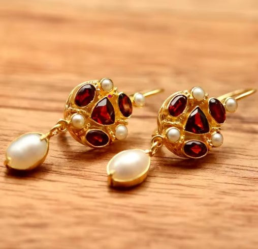 Charm Luxury Red Stone Earrings