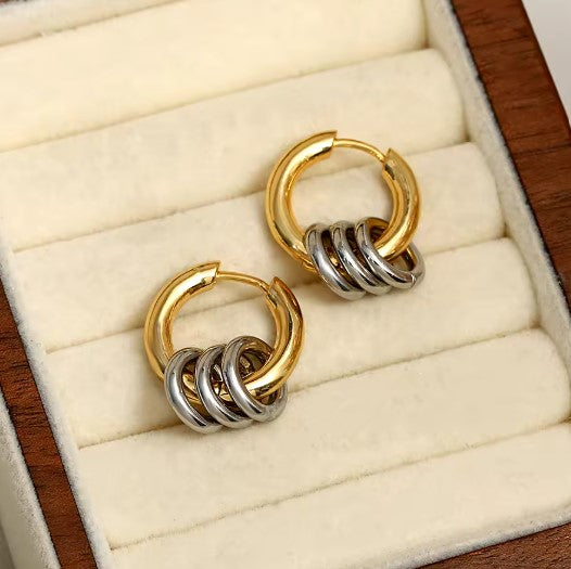 Minimalist Circle Hoop Earrings