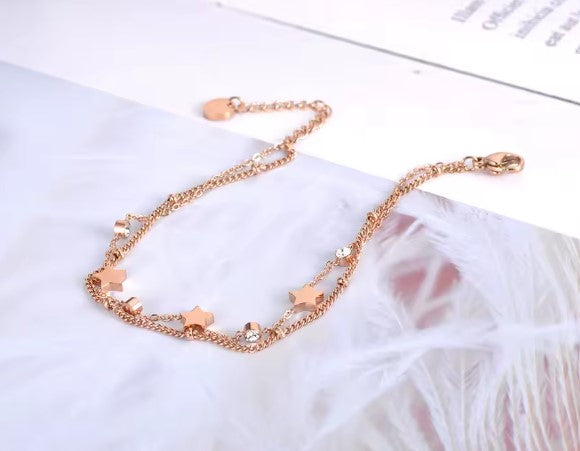 Crystal Star Charm Bracelet