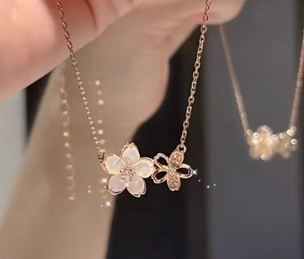 Luxury Shiny Sakura Necklace