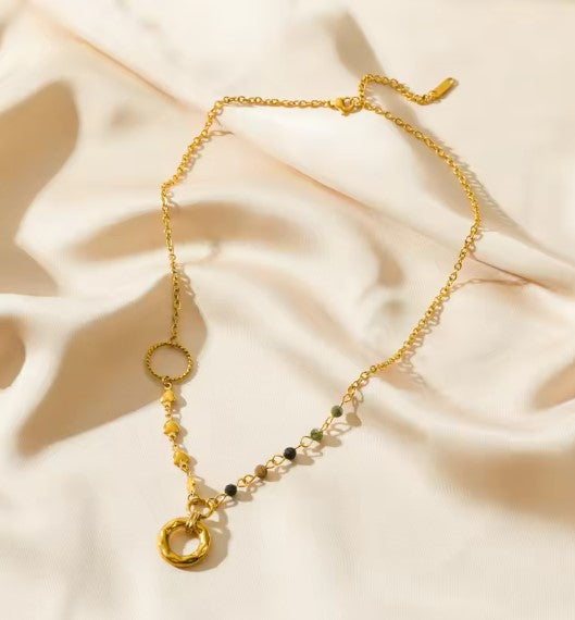 Vintage Choker Bead Chain Necklace