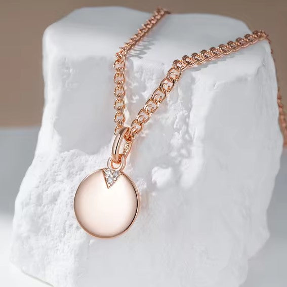 Vintage Zircon Glossy Necklace