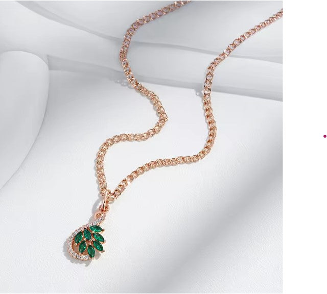 Rose Gold Color Pendant Necklace