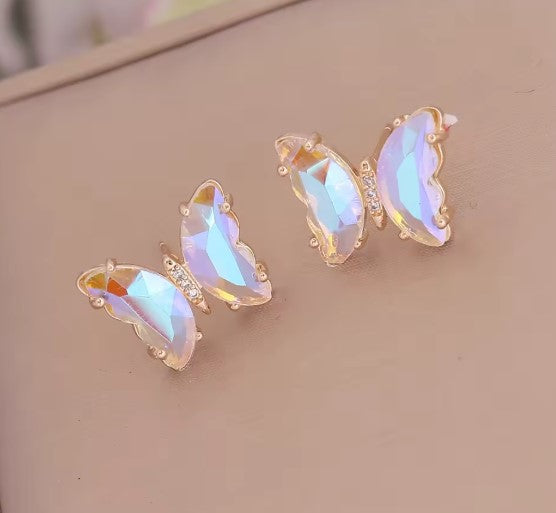 Vintage Gradient Butterfly Earrings