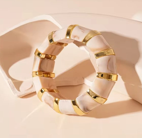 Vintage Acrylic Elasticity Bangle Bracelet