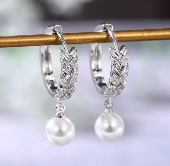 Fashion Luxury Pearl Dangle Earrings