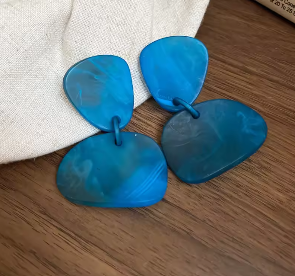 Vintage Blue Temperament Dangle Earring