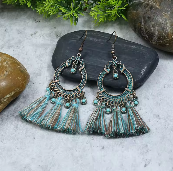 Bohemian Tassel Dangle Earrings