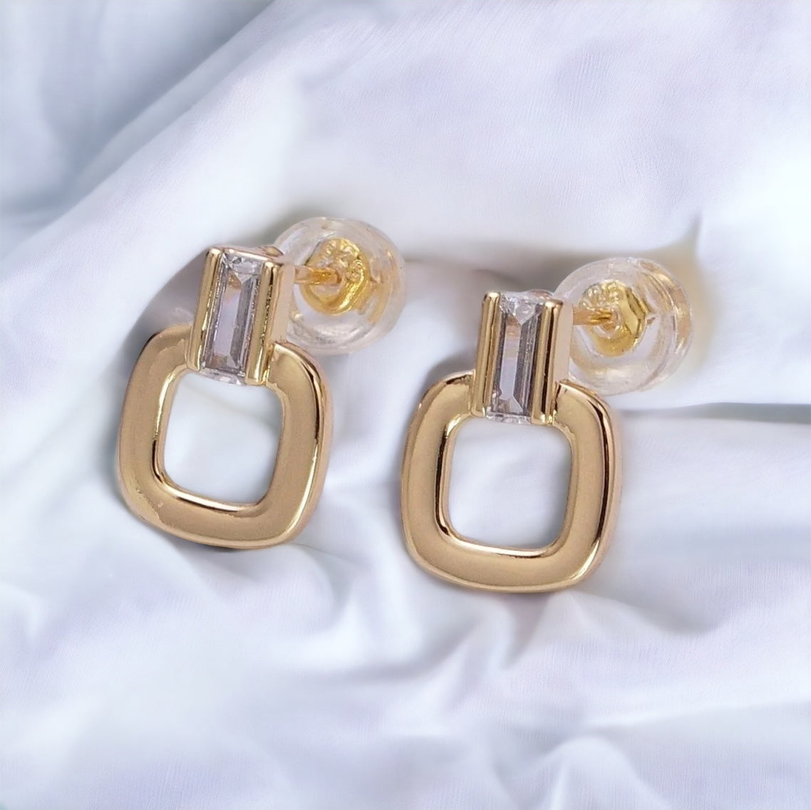 Zita Mini Square Earrings