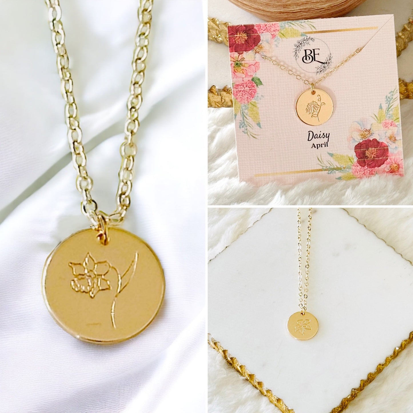 Birth Flower Necklace