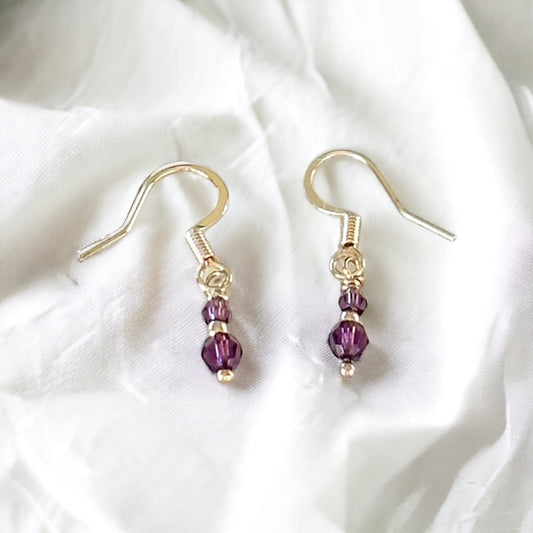 Gioia Dainty Amethyst Earrings