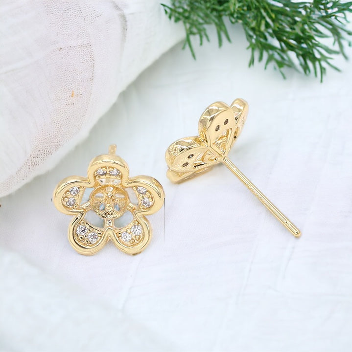 Rosetta Dainty Rose Petal Earrings