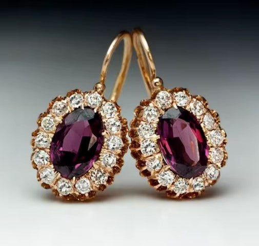 Elegant Gold Color Dangle Earrings
