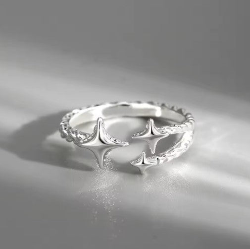 Cross Star Adjustable Ring