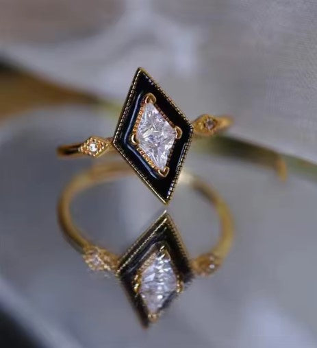 Vintage Adjustable Geometric Ring