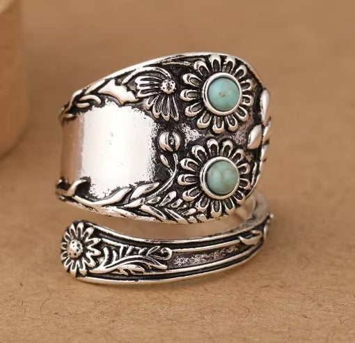 Vintage Bohemian Open Cut Ring