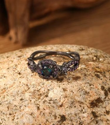 Vintage Colorful Crystal Ring