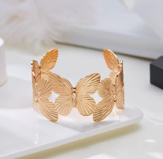 Vintage Butterfly Cuff Bracelet