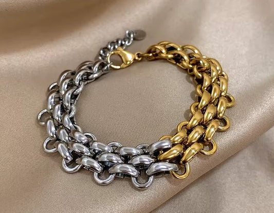 Vintage Handmade Braided Bangle Bracelet