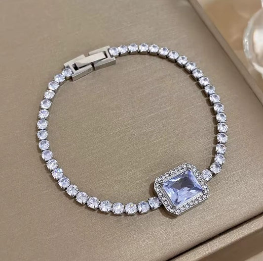 Vintage Purple Cubic Zirconia Bracelet