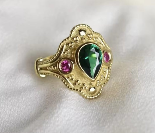 Vintage Dazzling Fashion Gold Ring