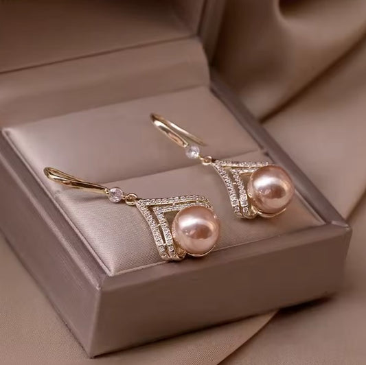 Fashion Luxury Pearl Dangle Earrings