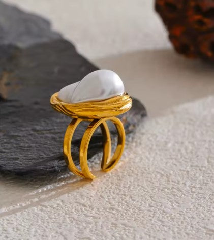 Vintage Pearl Vintage Open Ring