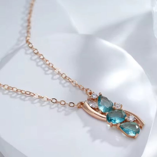 Rose Gold Color Pendant Necklace