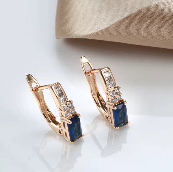 Vintage Fine  Zircon Drop Earrings