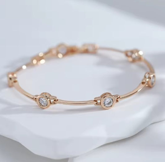 Luxury Zircon Rose Gold Bracelet