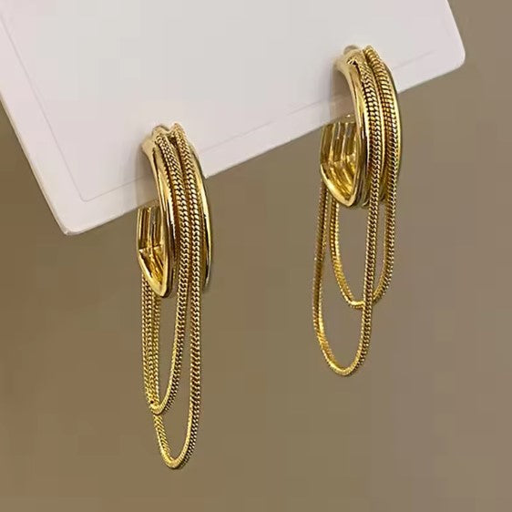 Classic Tassel Gold Earrings