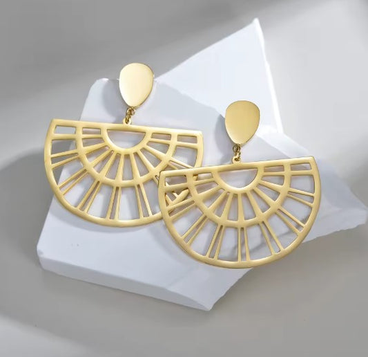 Vintage Hollow Drop Earrings