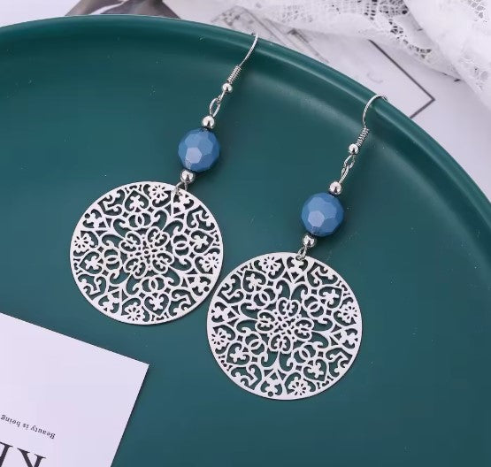 Bohemian Hollowed Circular Earrings