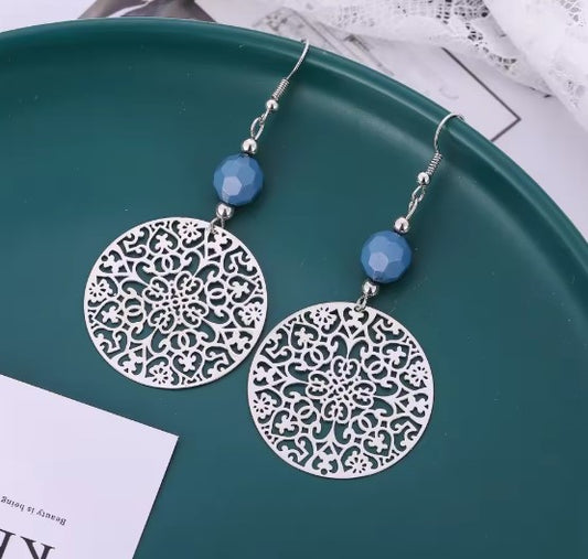 Bohemian Hollowed Circular Earrings
