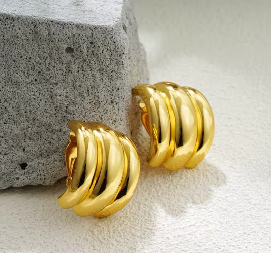 Vintage Stylish Hoops Earrings