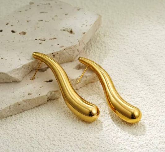 Vintage Long Dripping Waterdrop Dangle Earrings