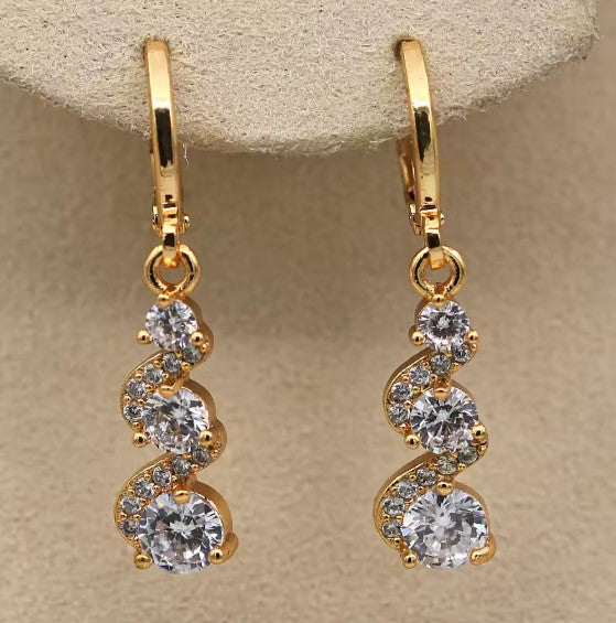 Classic Crystal Dangle Earrings