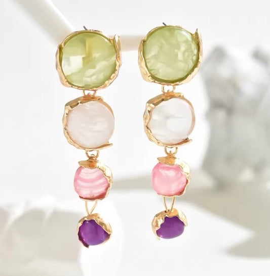 Vintage Multilayer Long Drop Earrings