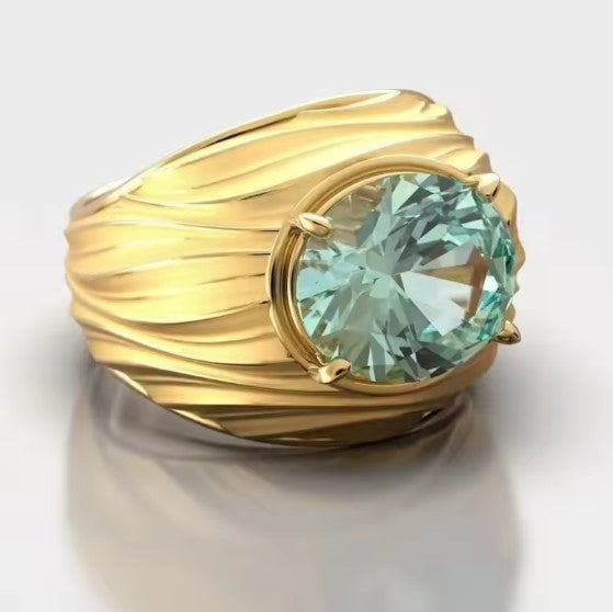 Luxury Lady Stone Gold Ring