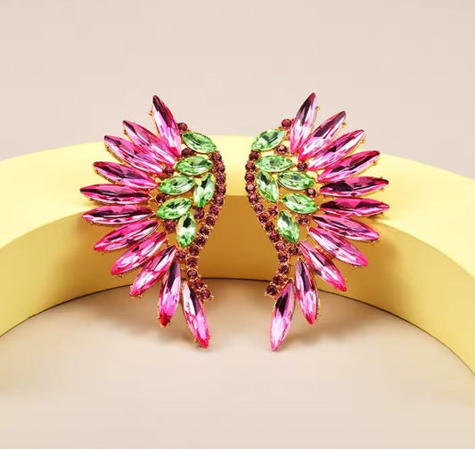 Bohemian Shiny Crystal Stone Earrings