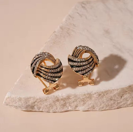 Classic Stripe Stud Earrings Earrings