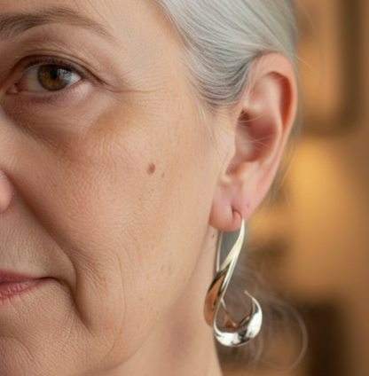 Vintage Dangling Golden Earrings