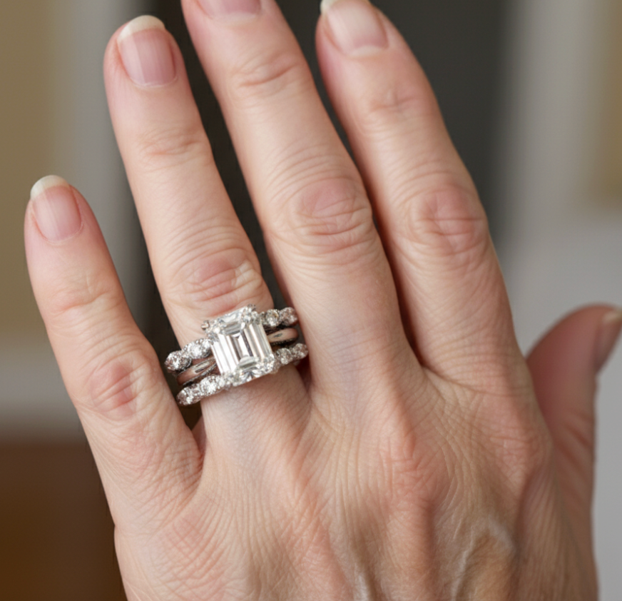Vintage Silver Bright Layer Ring
