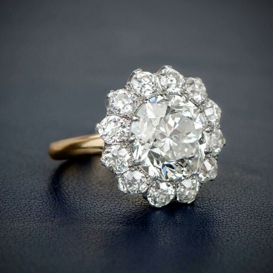 Vintage Crystaline Flower Ring