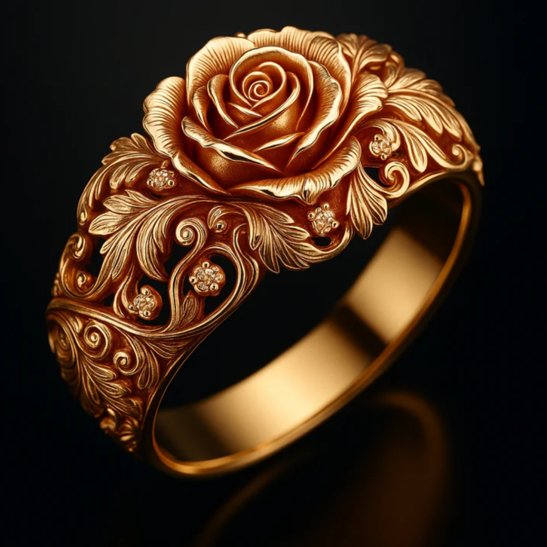 Golden Flower Ring